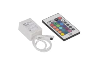 Контроллер с ПДУ ИК RGB 3 канала 12В, 2А, 72Вт -eco