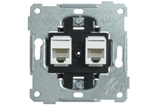 РK10-2-Б Розетка 2-ая компьютерная RJ45 Cat5e BOLERO