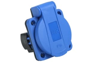 РП12-3 Роз. пан. 2Р+РЕ 16А з/к с кр. IP54 син. MAGNUM