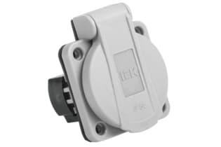 РП13-3 Роз. пан. 2Р+РЕ 16А з/к с кр. IP54 сер. MAGNUM