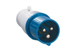 Вилка 013 2Р+РЕ 16А 220В IP44