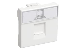 РКИ-20-00-П Розетка информационная RJ-45 UTP кат.5e (на 2 модуля) ПРАЙМЕР белая