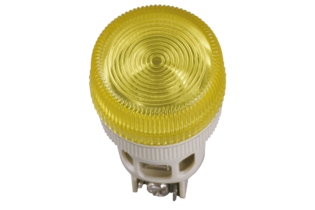 Лампа ENR-22 сигнальная d22мм желтый неон/240В цилиндр